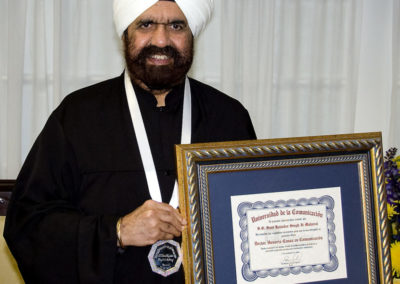 Honorary doctorate from the Universidad de la Comunicación in Mexico City, Mexico.